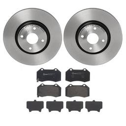 Fiat Brembo Brakes Kit - Pads and Rotors Front (280mm) (Low-Met) - Brembo 4028914KIT